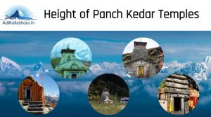 Height of Panch Kedar Temples
